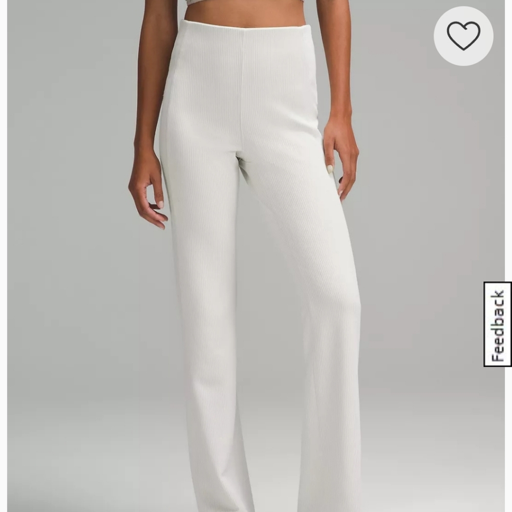 Lululemon Softstreme Ribbed Flare Pants
